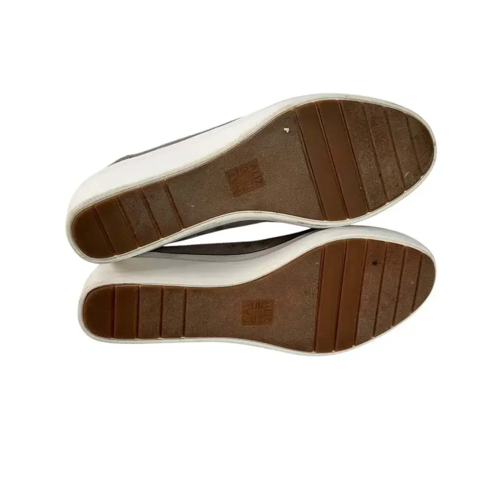Naturalizer Sam Grey Fog Microfiber Shoe Women’s 8 Comfortcore Slip-On Business